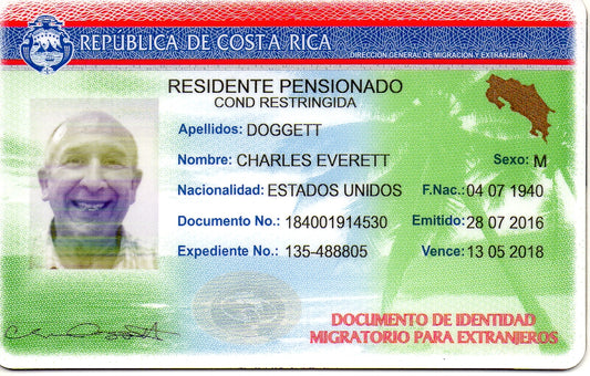 Costa Rica Retirement Residency (Pensionado)