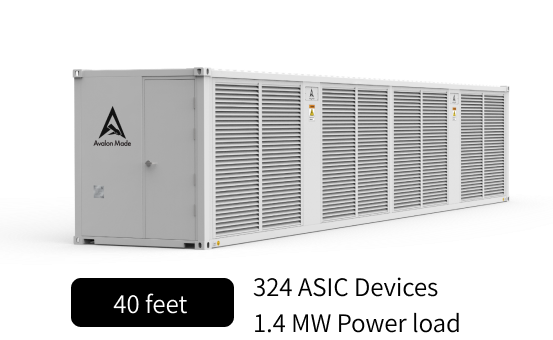 40ft Air-Cooling Bitcoin Mining Container - 324 Miners - 1.4 MW Power Load